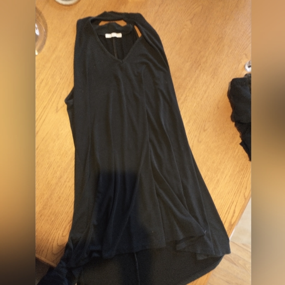 Long shirt or short dress. Looks nice wth leggings